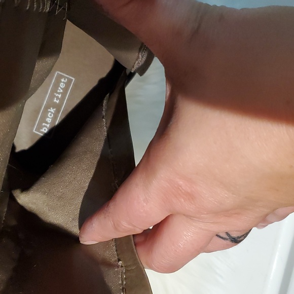 Black Rivet faux leather heeled boots Size 8 - Picture 7 of 8